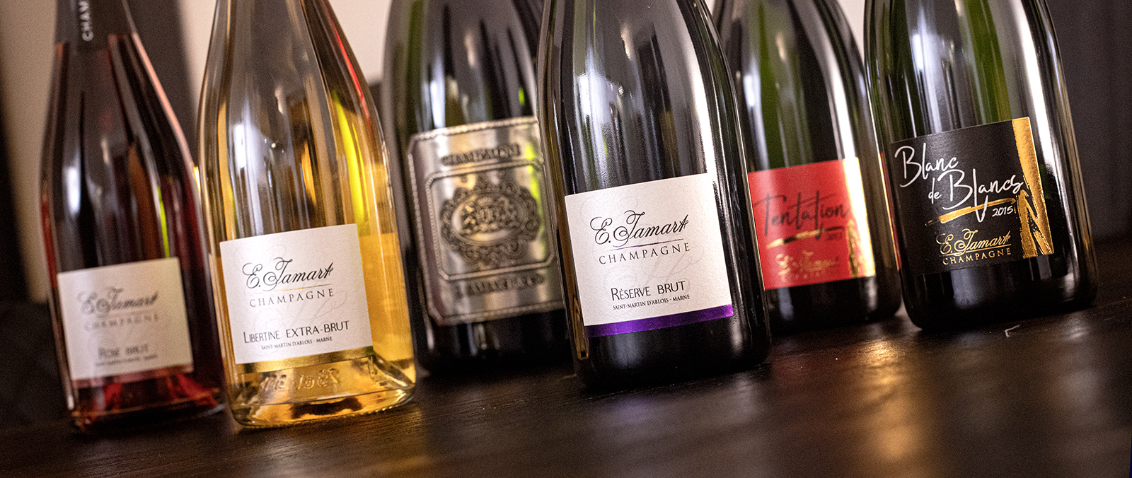 Champagner fra Jamart på række